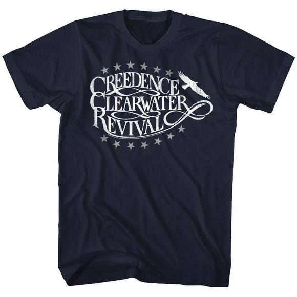Other - Creedence Clearwater Revival Eagle Navy Adult T-Shirt